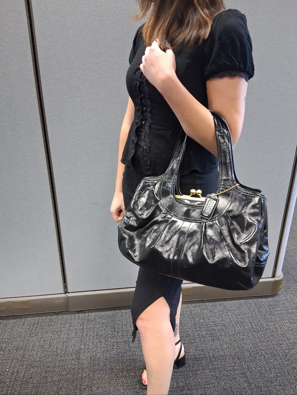 Coach Ergo Pleated Framed Satchel 2008. Pre-loved, Stunning & Clean